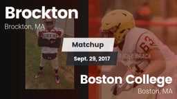 Matchup: Brockton vs. Boston College  2017