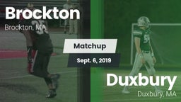 Matchup: Brockton vs. Duxbury  2019