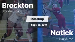 Matchup: Brockton vs. Natick  2019