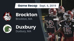 Recap: Brockton  vs. Duxbury  2019