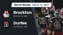 Recap: Brockton  vs. Durfee  2021