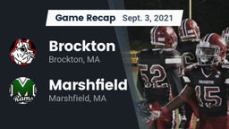 Recap: Brockton  vs. Marshfield  2021