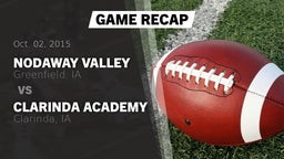 Recap: Nodaway Valley  vs. Clarinda Academy  2015