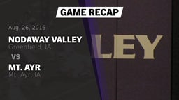 Recap: Nodaway Valley  vs. Mt. Ayr  2016