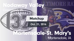 Matchup: Nodaway Valley vs. Martensdale-St. Mary's  2016