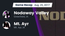 Recap: Nodaway Valley  vs. Mt. Ayr  2017