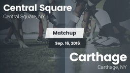 Matchup: Central Square vs. Carthage  2016