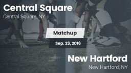 Matchup: Central Square vs. New Hartford  2016