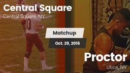 Matchup: Central Square vs. Proctor  2016