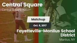 Matchup: Central Square vs. Fayetteville-Manlius School District  2017
