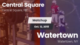 Matchup: Central Square vs. Watertown  2018