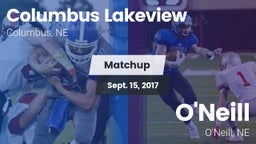Matchup: Columbus Lakeview vs. O'Neill  2017