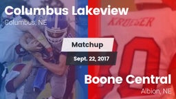 Matchup: Columbus Lakeview vs. Boone Central  2017