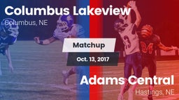 Matchup: Columbus Lakeview vs. Adams Central  2017