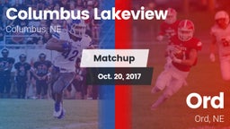 Matchup: Columbus Lakeview vs. Ord  2017