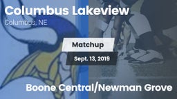 Matchup: Columbus Lakeview vs. Boone Central/Newman Grove 2019