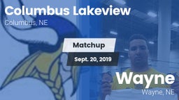 Matchup: Columbus Lakeview vs. Wayne  2019