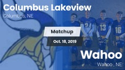 Matchup: Columbus Lakeview vs. Wahoo  2019