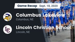 Recap: Columbus Lakeview  vs. Lincoln Christian School 2020