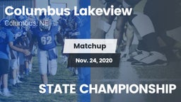 Matchup: Columbus Lakeview vs. STATE CHAMPIONSHIP 2020