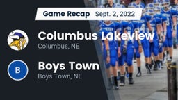 Recap: Columbus Lakeview  vs. Boys Town  2022