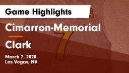 Cimarron-Memorial  vs Clark  Game Highlights - March 7, 2020