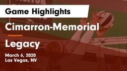 Cimarron-Memorial  vs Legacy  Game Highlights - March 6, 2020