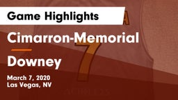 Cimarron-Memorial  vs Downey  Game Highlights - March 7, 2020