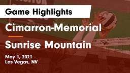 Cimarron-Memorial  vs Sunrise Mountain Game Highlights - May 1, 2021