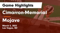 Cimarron-Memorial  vs  Mojave Game Highlights - March 5, 2022