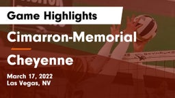 Cimarron-Memorial  vs Cheyenne  Game Highlights - March 17, 2022
