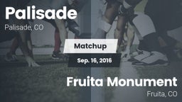 Matchup: Palisade vs. Fruita Monument  2016