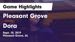 Pleasant Grove  vs Dora Game Highlights - Sept. 10, 2019