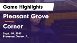 Pleasant Grove  vs Corner  Game Highlights - Sept. 10, 2019