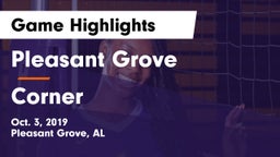 Pleasant Grove  vs Corner Game Highlights - Oct. 3, 2019