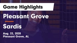 Pleasant Grove  vs Sardis Game Highlights - Aug. 22, 2020
