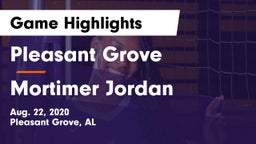 Pleasant Grove  vs Mortimer Jordan Game Highlights - Aug. 22, 2020