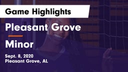 Pleasant Grove  vs Minor  Game Highlights - Sept. 8, 2020