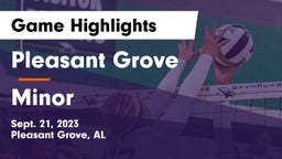 Pleasant Grove  vs Minor  Game Highlights - Sept. 21, 2023