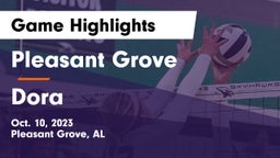 Pleasant Grove  vs Dora  Game Highlights - Oct. 10, 2023