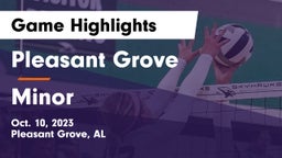 Pleasant Grove  vs Minor  Game Highlights - Oct. 10, 2023