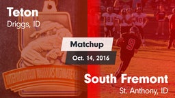 Matchup: Teton vs. South Fremont  2016