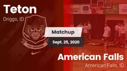 Matchup: Teton vs. American Falls  2020