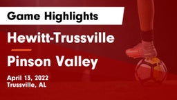 Hewitt-Trussville  vs Pinson Valley  Game Highlights - April 13, 2022