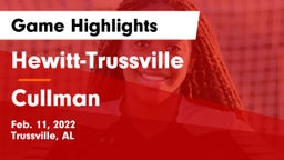 Hewitt-Trussville  vs Cullman  Game Highlights - Feb. 11, 2022