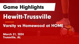 Hewitt-Trussville  vs Varsity vs Homewood at HOME Game Highlights - March 21, 2024