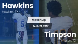 Matchup: Hawkins vs. Timpson  2017
