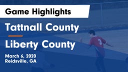 Tattnall County  vs Liberty County Game Highlights - March 6, 2020