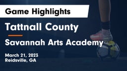 Tattnall County  vs Savannah Arts Academy Game Highlights - March 21, 2023