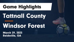 Tattnall County  vs Windsor Forest  Game Highlights - March 29, 2023